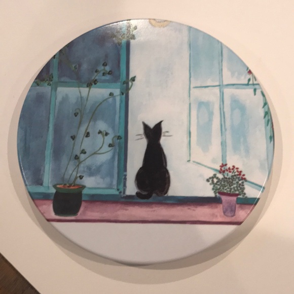 Cat in window trivet - Picture 1 of 3